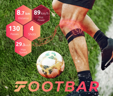⾜に巻くタイプの新感覚トラッキングデバイス「Footbar」