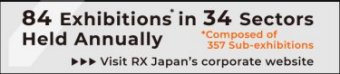 RX Japan, Organiser of IOFT, organises 94 exhibitions annually. (Composed of 363 Sub-exhibitions) Since August 2020, over 1,105 exhibitors from 44 countries/regions exhibited by Remote Exhibiting